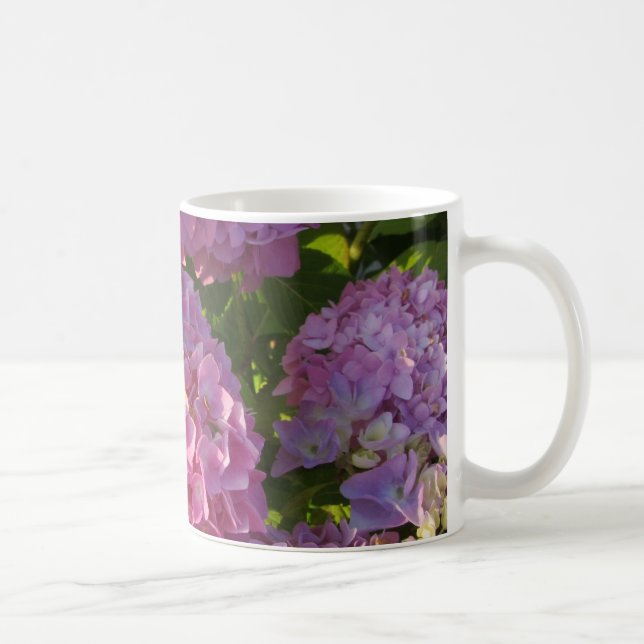 Caneca De Café Hortênsias Rosa (Direita)