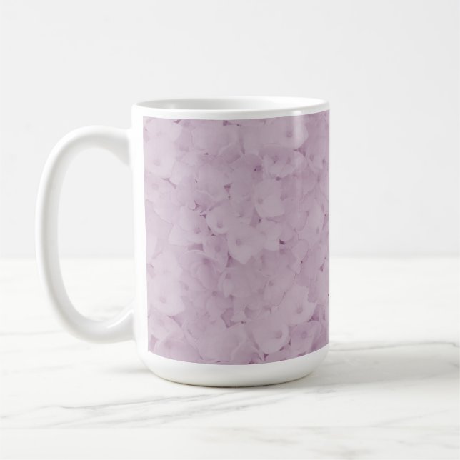 Caneca de Café Hortênsias Rosa (Esquerda)
