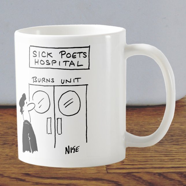 Caneca De Café Hospital de Poetas Doentes (Criador carregado)
