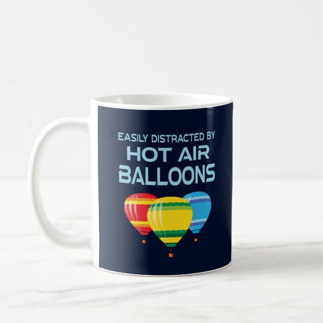 Caneca De Café Hot Air Balloons Funny Ballooning (Esquerda)