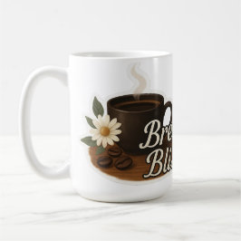 Caneca De Café Hot Coffee Cup with Flower and Coffee Beans – Cozy