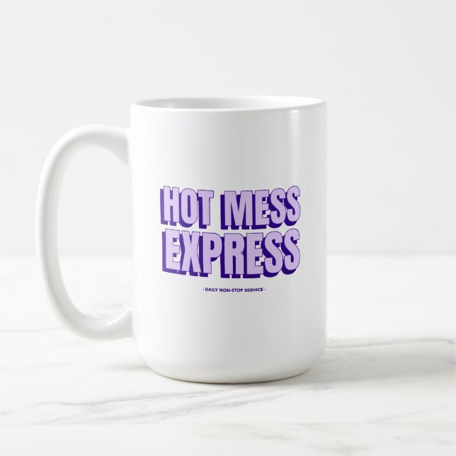 Caneca De Café Hot Mess Express Coffee Mug (Esquerda)