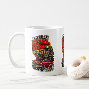 CANECA DE CAFÉ HOT ROD DO MINERADOR DE CARVÃO AMERICANO