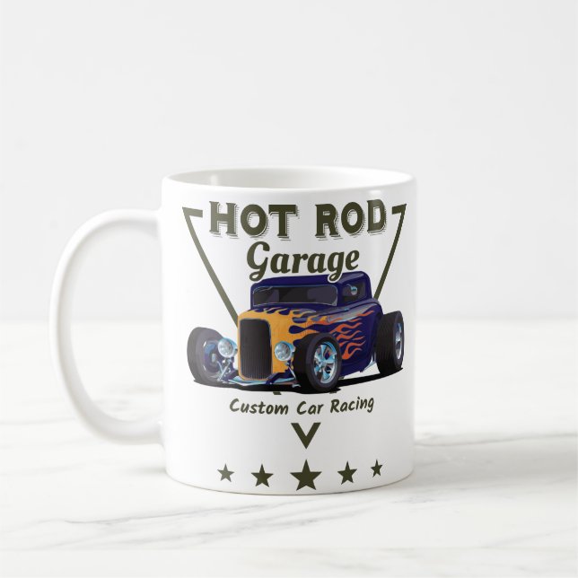 Caneca De Café Hot Rod Garage! (Esquerda)