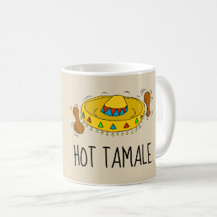 Caneca De Café HOT TAMALE (HOTTIE) Engraçada Mugs de Café Mexican