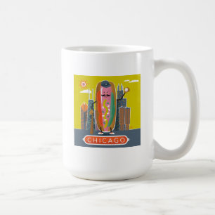 Caneca De Café Hotdog do Estilo Chicago