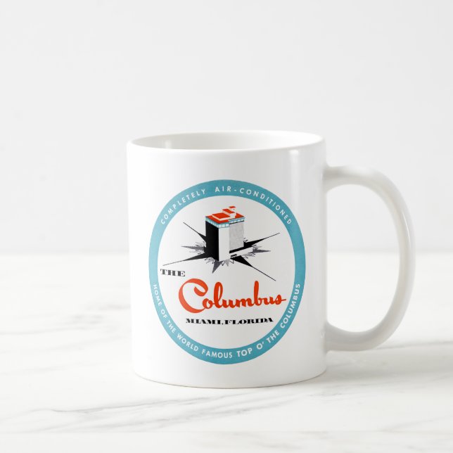 Caneca De Café Hotel Columbus Miami Florida (Direita)