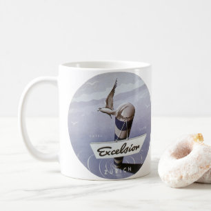 Caneca De Café Hotel Excelsior Viagens Antigos Zurique Suíça