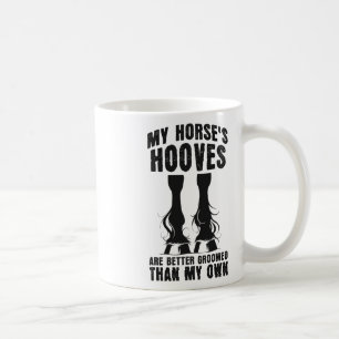 Caneca De Café Hothe Care Funny Horse Dizendo Esportes Equestres