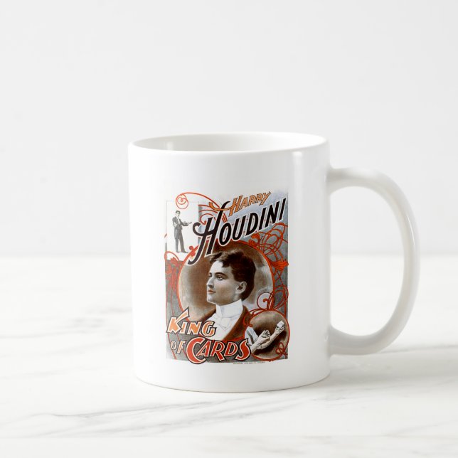 Caneca De Café Houdini - rei dos cartões (Direita)