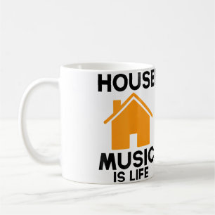 Caneca De Café House Music É Vida Edm Rave Dj House