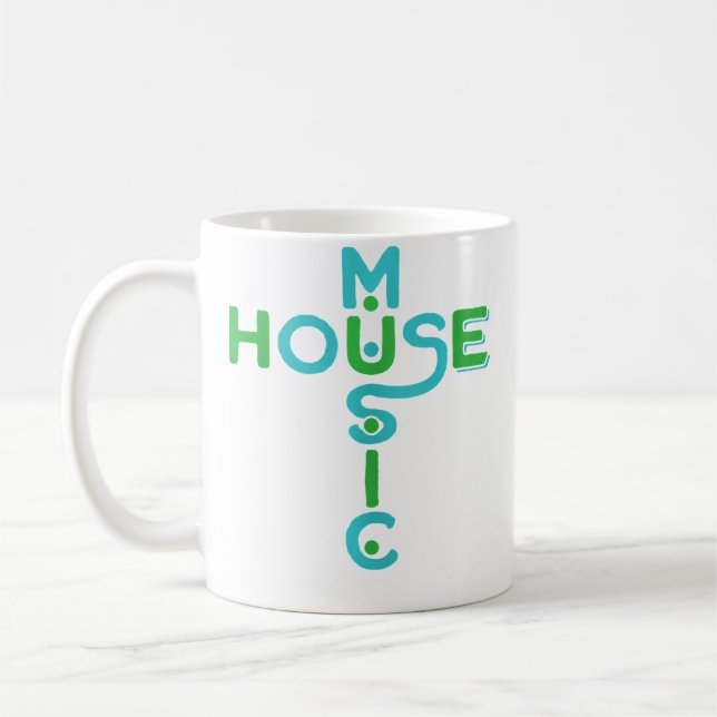 Caneca De Café House Music Edm Rave Dj House (Esquerda)