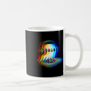 Caneca De Café House Music Ghost Dj Illusion Óptica Edm Hallowee