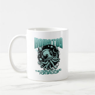 Caneca De Café Houston Temos um Problema Polvo Espacial Divertido