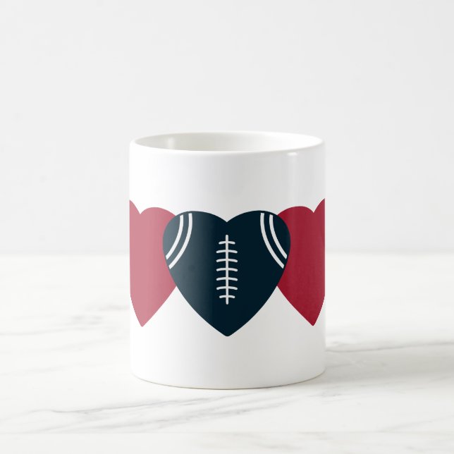 Caneca De Café Houston Texans Football Heart Design (Centro)