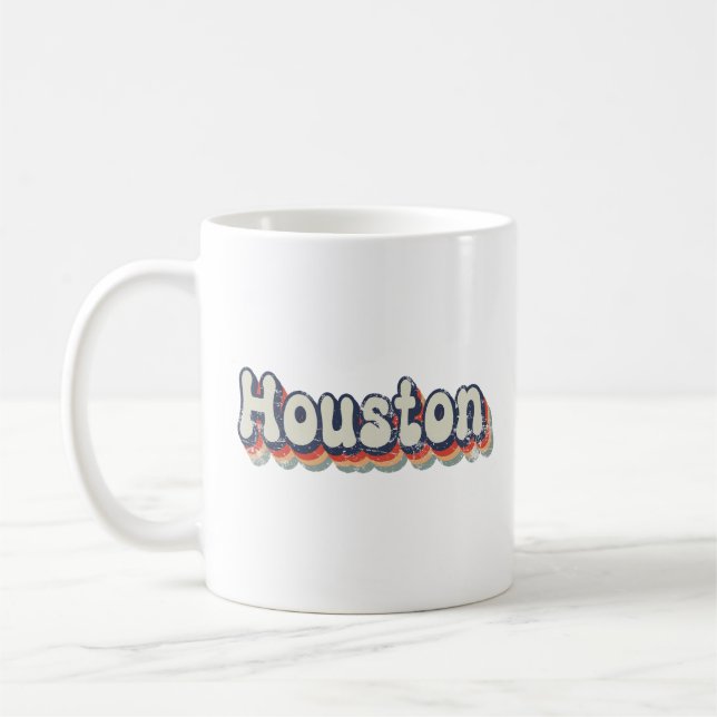 Caneca De Café Houston Texas Chrome City Classic Art (Esquerda)