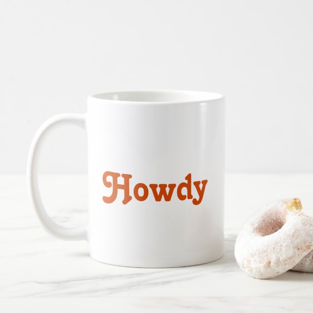 Caneca De Café Howdy Mug (Com Donut)