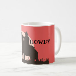 Caneca De Café Howdy Ranch Chowboy Horse Western Coffee Mug