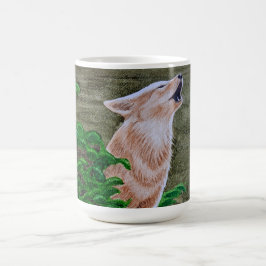 Caneca De Café Howling Coyote