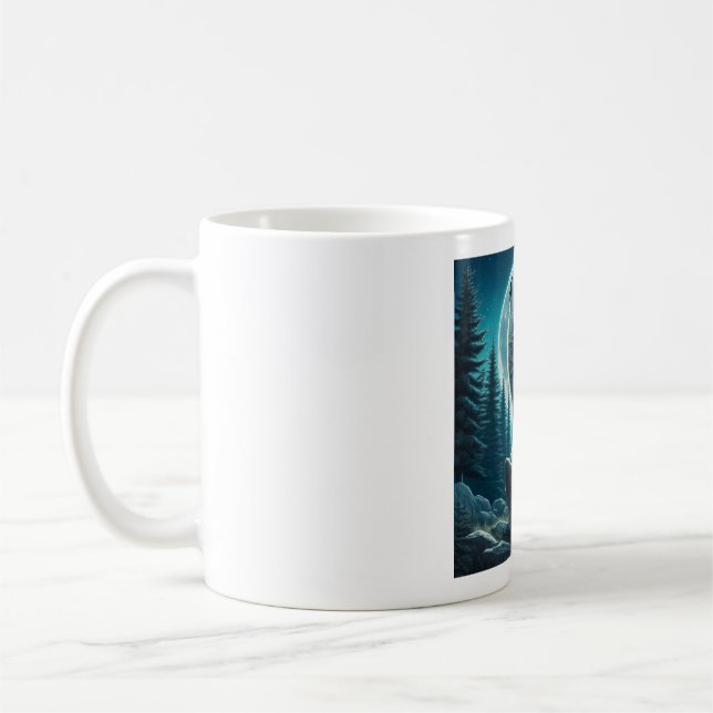 Caneca De Café Howling Wolf (Esquerda)