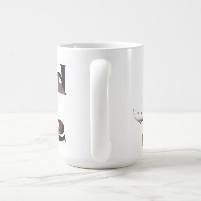 Caneca De Café Howling Wolf Watercolor Wildlife Mug (Alça)