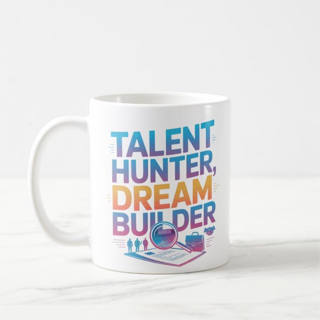 Caneca De Café HR Professional Talent Hunter Dream Builder Mug (Esquerda)