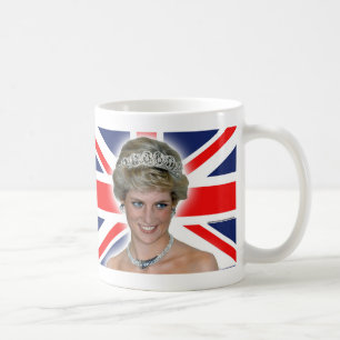Caneca De Café HRH Princesa Diana Union Jack