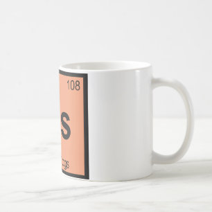 Caneca De Café Hs - Hot Dogs Chemistry Periodic Table Symbol