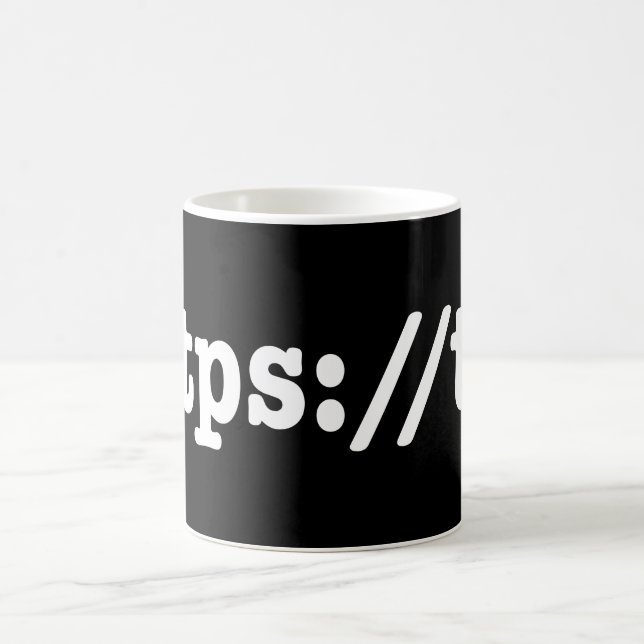 Caneca De Café https://ter / código html (Centro)