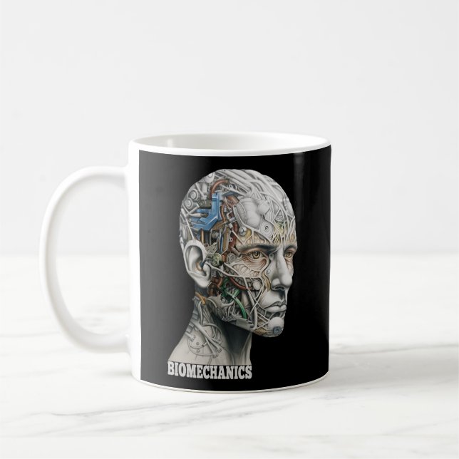 Caneca De Café Hu Head Science Anatomy Biomechanics (Esquerda)