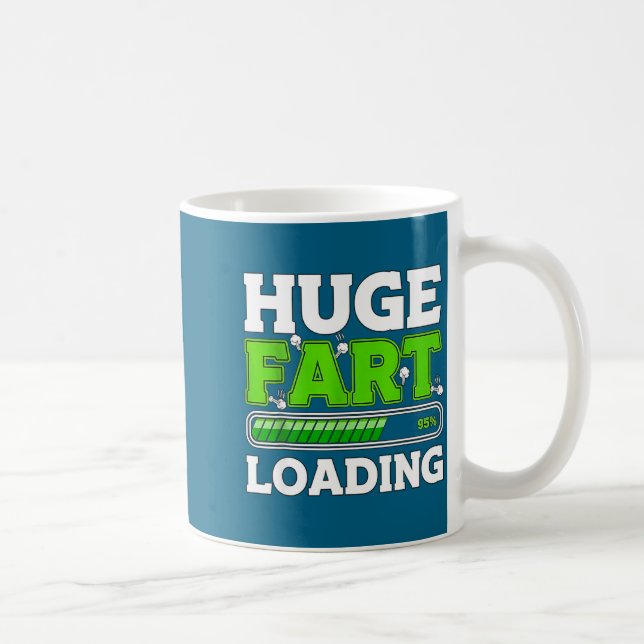 Caneca De Café Huge Fart 95% Loading  (Direita)