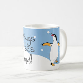 Caneca De Café Hugs e Kisses virtuais em todos os lugares