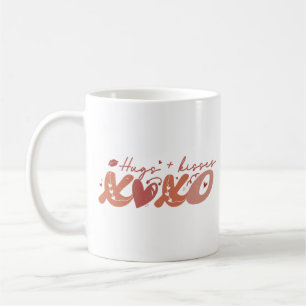 Caneca De Café Hugs Kisses XOXO