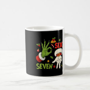 Caneca De Café Hugvyn Divertido Seis Sete Meme Natal Papai Noel D