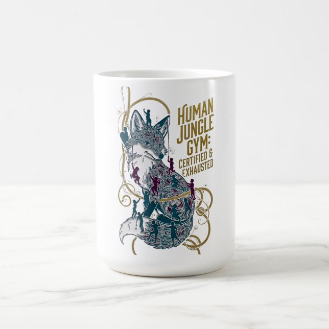 Caneca De Café Human Jungle Gym Fox Tee | Certified & Exhausted (Centro)