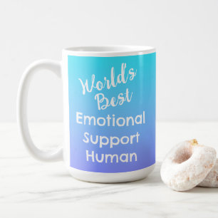 Caneca De Café Humano de Melhor Suporte Emocional do Mundo