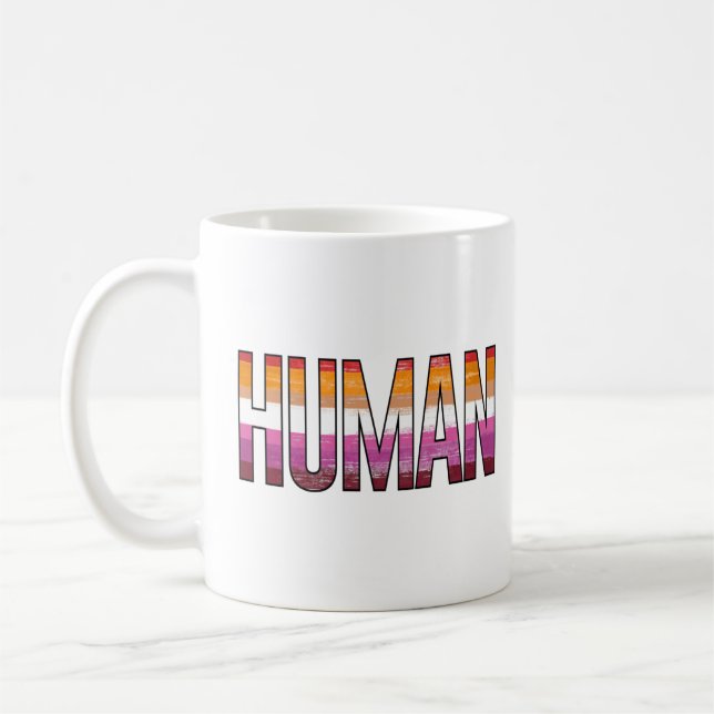 Caneca De Café Humano Lésbica (Esquerda)