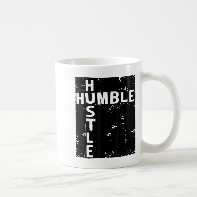 Caneca De Café Humble Hustle Insrational Motivational Entrepreneu (Direita)