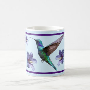 Caneca De Café Hummingbird geométrico bonito/Mug de Hibiscus