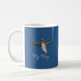 Caneca De Café Hummingbird Ilustrado Personalizado