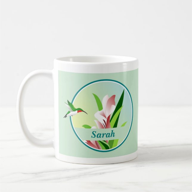 Caneca De Café Hummingbird Name Mug (Esquerda)