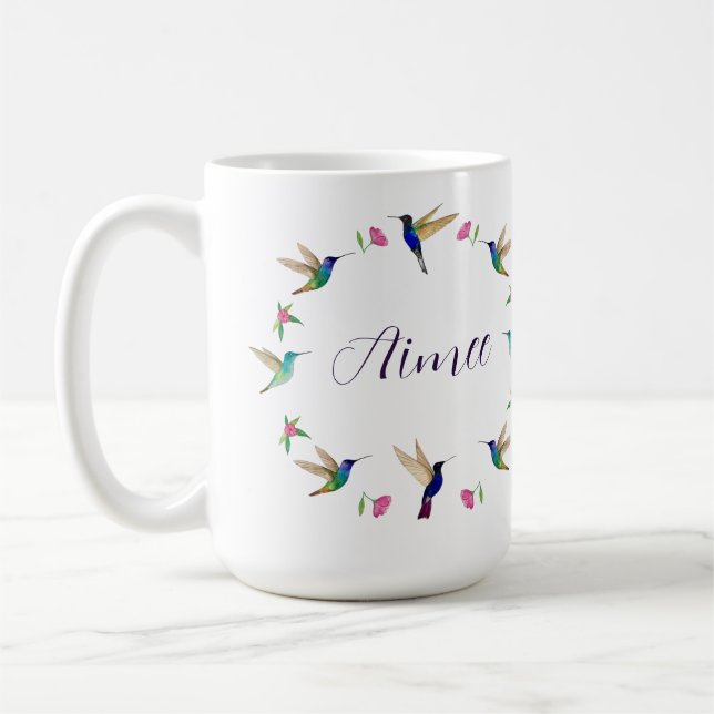Caneca De Café Hummingbird Personalizado (Esquerda)