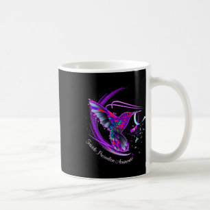 Caneca De Café Hummingbird Roxo Azul Fita Suicídio