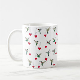 Caneca De Café Hummingbirds Valentine's Day
