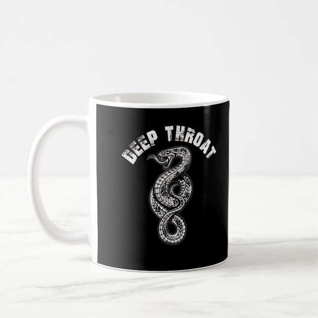 Caneca De Café Humor Adulto Profundo Cobra da Garganta (Esquerda)