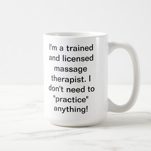 Caneca De Café Humor da massagem (Direita)
