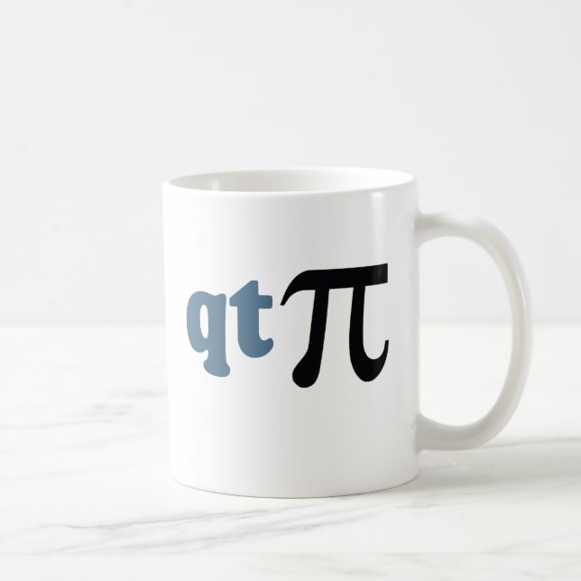 Caneca De Café Humor da matemática - T bonito Pi (Direita)