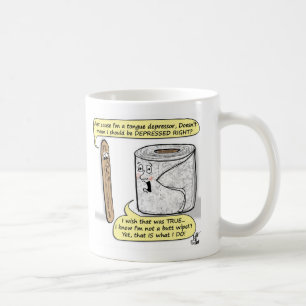 Caneca De Café Humor da saúde mental - depressão do TP e unipol