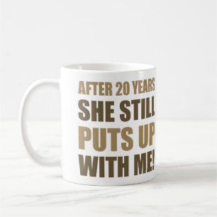 Caneca De Café Humor de 20 no Aniversário