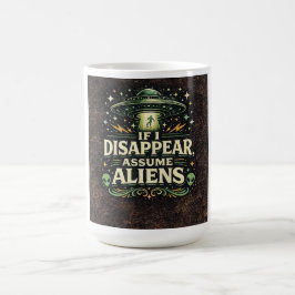 Caneca De Café Humor de Abdução Alienígena por OVNI